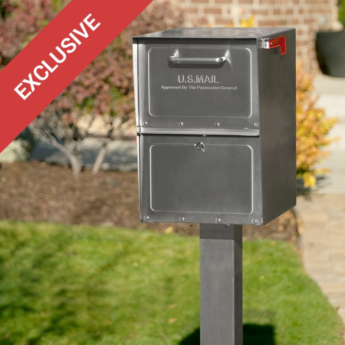 Stainless Steel Secure Curbside Locking Mailbox MailCase