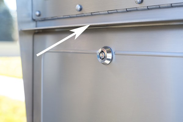 stainless pry shield Stainless Mailbox Pry shield