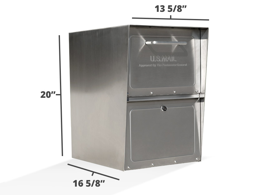 Stainless Steel Mailbox dimensions