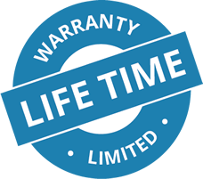 Lifetime Square Blue Smaller.fw Limited Lifetime Warranty Logo