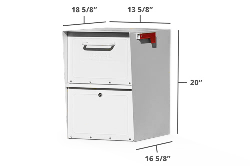 White MailCase Dimensions